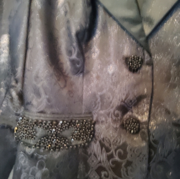 Kat Unger New York Sequined Blazer Jacket Size 12 - Picture 2 of 16